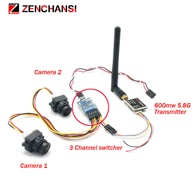 Cámara de vídeo dual de 3 cana - Brushless Motor Thrust Test Stand reseña y precio